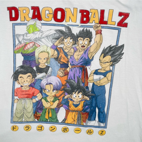 Dragonball z shirt sleeve t shirt white with logo size medium - Picture 2 of 4